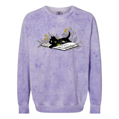 Flowers Meaningful Gift Colorblast Crewneck Sweatshirt