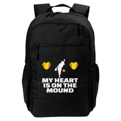 Fastpitch Mom Grandma Funny Softball Pitcher Gift Backpack
