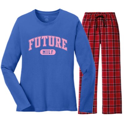 Future Milf Gift Women's Long Sleeve Flannel Pajama Set 