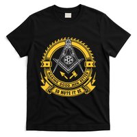 Freemason Making Good Better Mason So Mote It Be Masonic T-Shirt