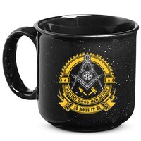 Freemason Making Good Better Mason So Mote It Be Masonic 15oz Campfire Ceramic Mug