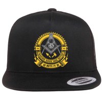 Freemason Making Good Better Mason So Mote It Be Masonic Flatbill Hat
