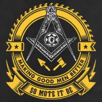 Freemason Making Good Better Mason So Mote It Be Masonic Crop Fleece Hoodie