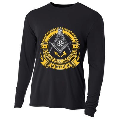 Freemason Making Good Better Mason So Mote It Be Masonic Cooling Performance Long Sleeve Crew