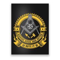 Freemason Making Good Better Mason So Mote It Be Masonic Poster