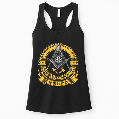 Freemason Making Good Better Mason So Mote It Be Masonic Womens Tank Top