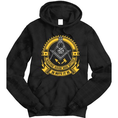 Freemason Making Good Better Mason So Mote It Be Masonic Tie Dye Hoodie