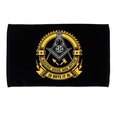 Freemason Making Good Better Mason So Mote It Be Masonic Microfiber Hand Towel