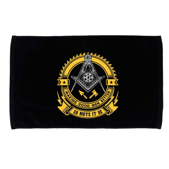 Freemason Making Good Better Mason So Mote It Be Masonic Microfiber Hand Towel