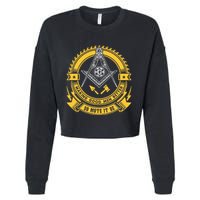 Freemason Making Good Better Mason So Mote It Be Masonic Cropped Pullover Crew
