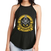 Freemason Making Good Better Mason So Mote It Be Masonic Women's Perfect Tri Rocker Tank