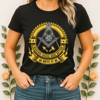 Freemason Making Good Better Mason So Mote It Be Masonic Womens T-Shirt