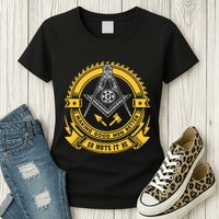 Freemason Making Good Better Mason So Mote It Be Masonic Womens T-Shirt