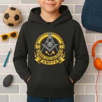 Freemason Making Good Better Mason So Mote It Be Masonic Kids Hoodie