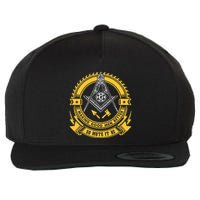 Freemason Making Good Better Mason So Mote It Be Masonic Wool Snapback Cap