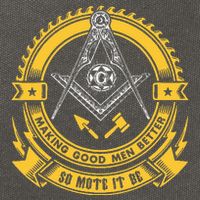 Freemason Making Good Better Mason So Mote It Be Masonic Cotton Canvas Backpack