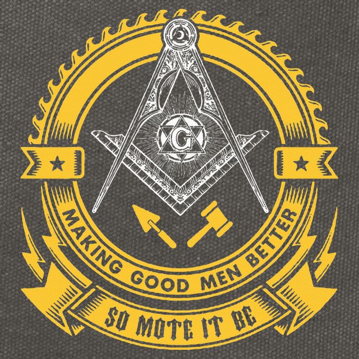 Freemason Making Good Better Mason So Mote It Be Masonic Cotton Canvas Backpack