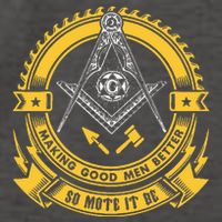 Freemason Making Good Better Mason So Mote It Be Masonic Vector Backpack
