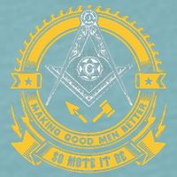 Freemason Making Good Better Mason So Mote It Be Masonic Sueded Cloud Jersey T-Shirt