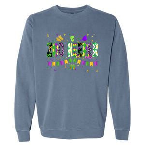 Funny Mardi Gras Zoo Keeper Carnival Parade Gift Garment-Dyed Sweatshirt