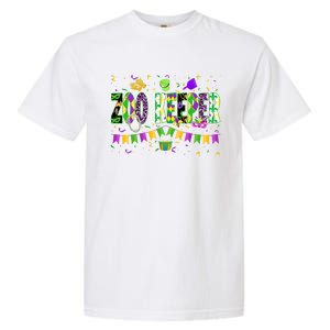 Funny Mardi Gras Zoo Keeper Carnival Parade Gift Garment-Dyed Heavyweight T-Shirt