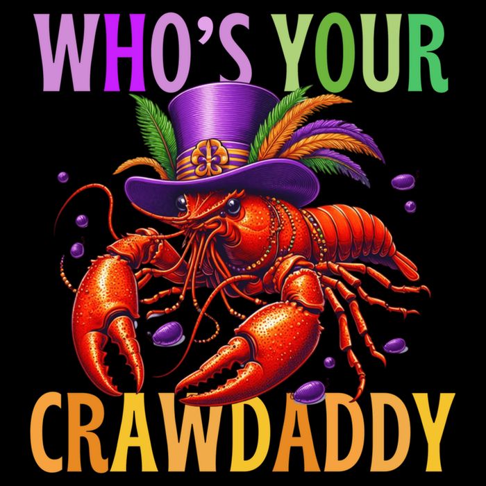 Funny Mardi Gras Crawfish With Beads And Feathers City Backpack