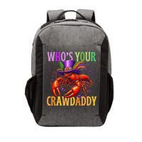 Funny Mardi Gras Crawfish With Beads And Feathers Vector Backpack