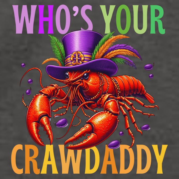 Funny Mardi Gras Crawfish With Beads And Feathers Vector Backpack