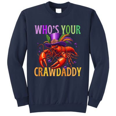 Funny Mardi Gras Crawfish With Beads And Feathers Sweatshirt