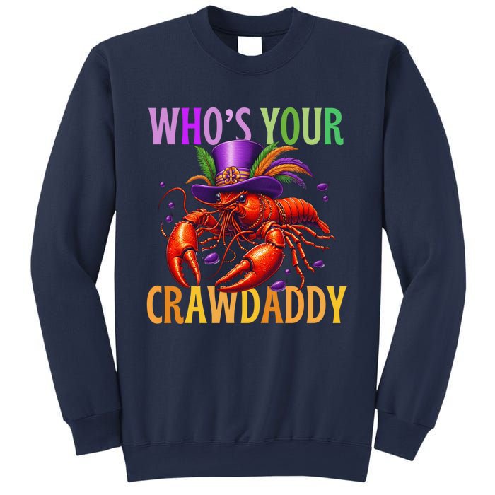 Funny Mardi Gras Crawfish With Beads And Feathers Sweatshirt