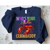 Funny Mardi Gras Crawfish With Beads And Feathers Sweatshirt