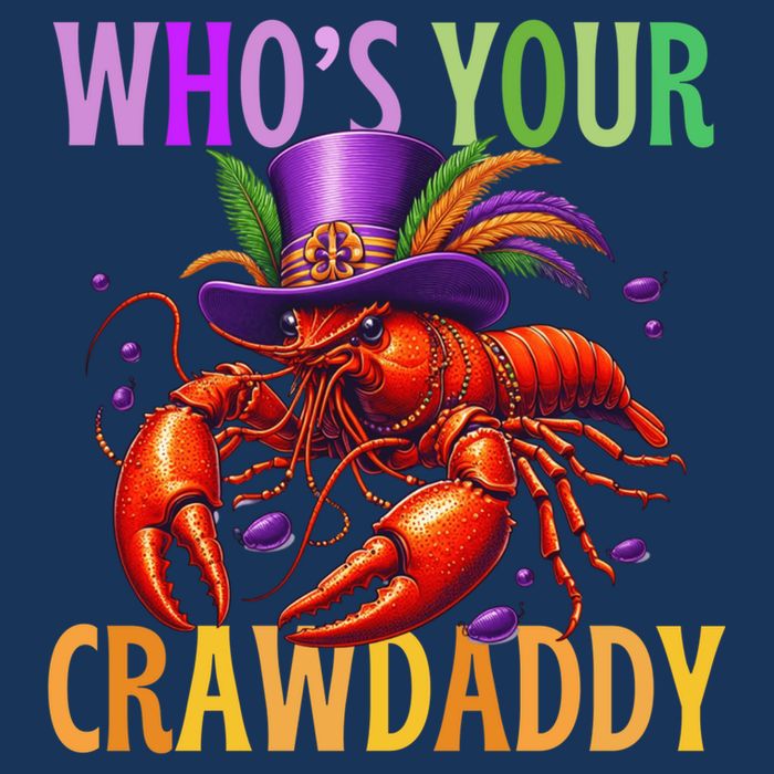 Funny Mardi Gras Crawfish With Beads And Feathers Sweatshirt