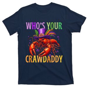 Funny Mardi Gras Crawfish With Beads And Feathers T-Shirt