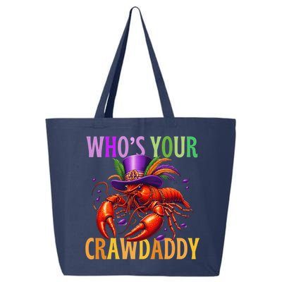 Funny Mardi Gras Crawfish With Beads And Feathers 25L Jumbo Tote