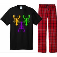 Funny Mardi Gras Crawfish Jester Hat Bead Louisiana Gift Pajama Set