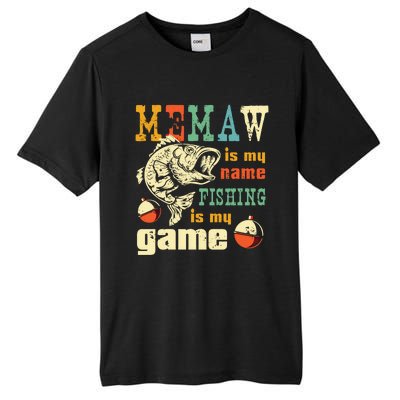 Fishing Memaw Gift Bass Fish Fisher Funny Gift Fishing Mom Funny Gift Tall Fusion ChromaSoft Performance T-Shirt