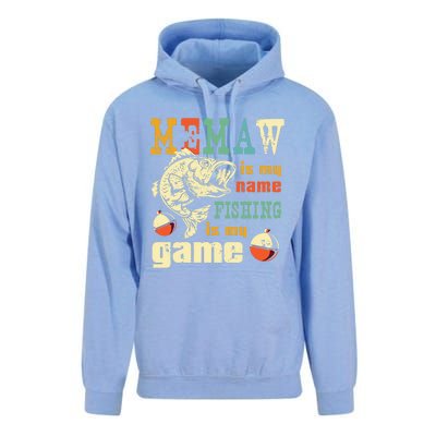 Fishing Memaw Gift Bass Fish Fisher Funny Gift Fishing Mom Funny Gift Unisex Surf Hoodie