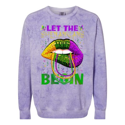 funny mardi gras party Colorblast Crewneck Sweatshirt