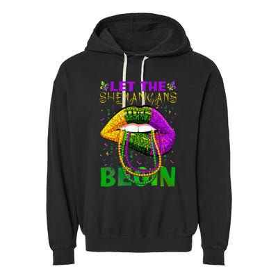 funny mardi gras party Garment-Dyed Fleece Hoodie