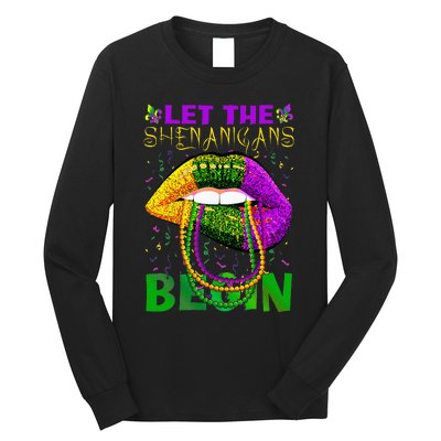 funny mardi gras party Long Sleeve Shirt