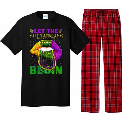 funny mardi gras party Pajama Set