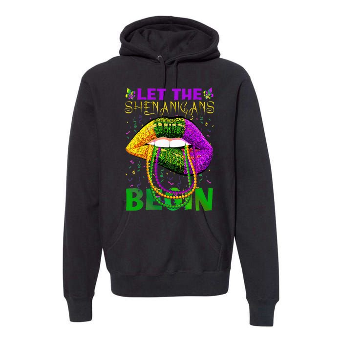 funny mardi gras party Premium Hoodie