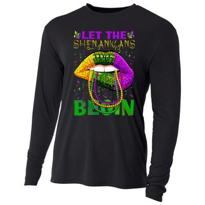 funny mardi gras party Cooling Performance Long Sleeve Crew