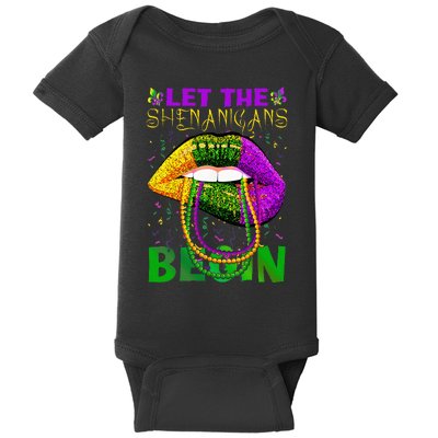 funny mardi gras party Baby Bodysuit