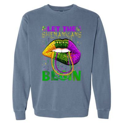 funny mardi gras party Garment-Dyed Sweatshirt