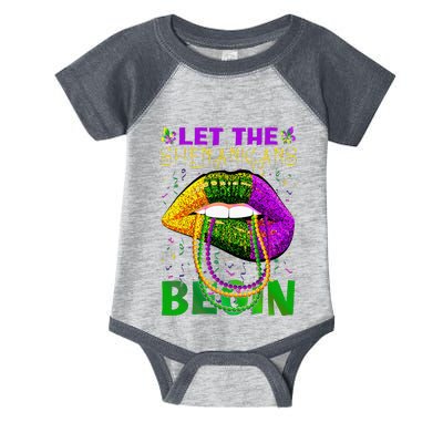 funny mardi gras party Infant Baby Jersey Bodysuit