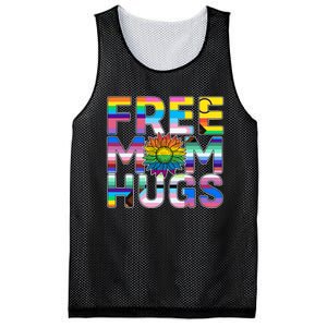 Free Mom Hugs Lgbt Pride Mom Daisy Flower Lesbian Mother Day Mesh Reversible Basketball Jersey Tank