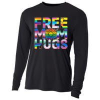 Free Mom Hugs Lgbt Pride Mom Daisy Flower Lesbian Mother Day Cooling Performance Long Sleeve Crew