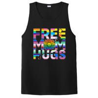 Free Mom Hugs Lgbt Pride Mom Daisy Flower Lesbian Mother Day PosiCharge Competitor Tank