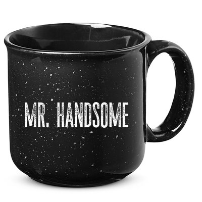Funny Mr. Handsome Fun Gag Novelty 15oz Campfire Ceramic Mug